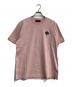GUCCI（グッチ）の古着「エンブロイダリー付きコットンジャージーTシャツ」｜ピンク