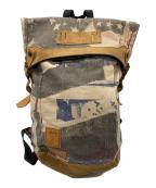 stussy×master-pieceステューシー×マスターピース）の古着「コラボキャンバスバックパック」｜ブラウン