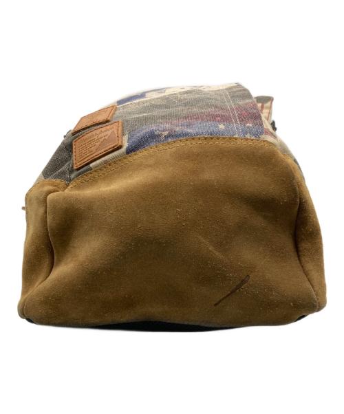 stussy（ステューシー）stussy (ステューシー) master-piece (マスターピース) コラボキャンバスバックパック ブラウンの古着・服飾アイテム