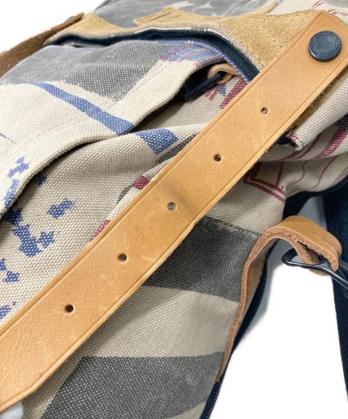 stussy（ステューシー）stussy (ステューシー) master-piece (マスターピース) コラボキャンバスバックパック ブラウンの古着・服飾アイテム