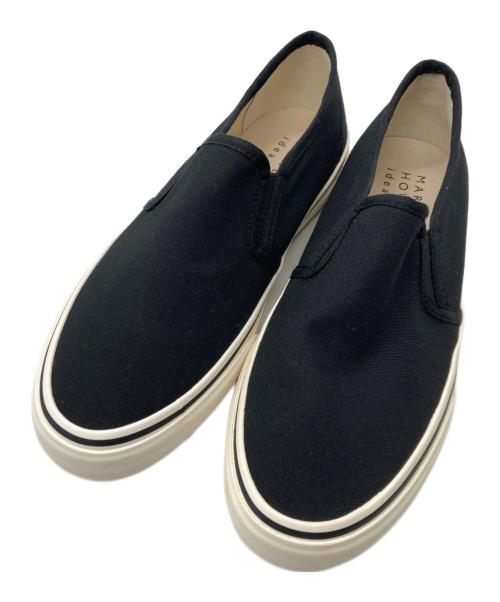 MARGARET HOWELL idea（マーガレット ハウエル アイディア）MARGARET HOWELL idea (マーガレット ハウエル アイディア) ローカットスニーカー ブラック サイズ:24㎝の古着・服飾アイテム