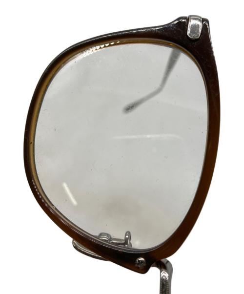 YUICHI TOYAMA（ユウイチトヤマ）YUICHI TOYAMA (ユウイチトヤマ) Steven 伊達眼鏡 ブラウン サイズ:SIZE 48□22の古着・服飾アイテム