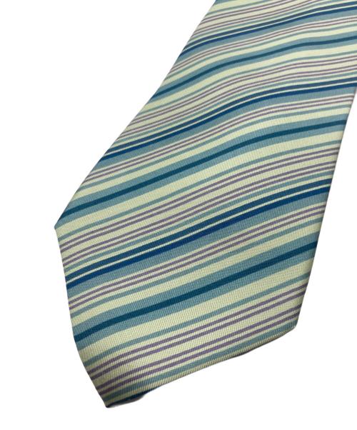 HERMES（エルメス）HERMES (エルメス) ストライプシルクネクタイ グリーン サイズ:-の古着・服飾アイテム