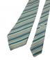 HERMES (エルメス) ストライプシルクネクタイ グリーン サイズ:-：4000円