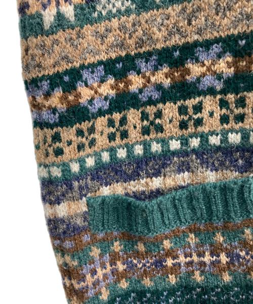 DAMA collection（ダーマコレクション）DAMA collection (ダーマコレクション) jamieson’s (ジャミーソンズ) ロングカーディガン グリーン サイズ:3の古着・服飾アイテム