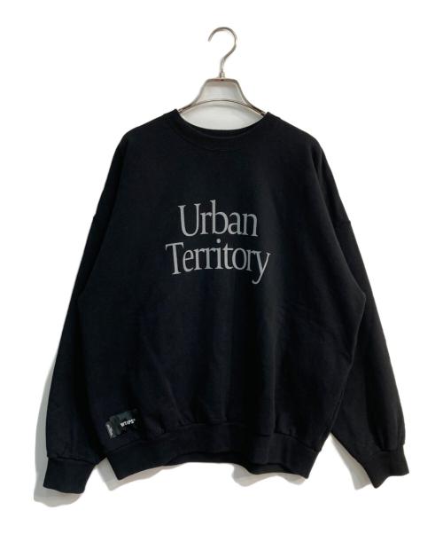 WTAPS（ダブルタップス）WTAPS (ダブルタップス) URBAN TERRITORY プリントスウェット ブラック サイズ:03の古着・服飾アイテム