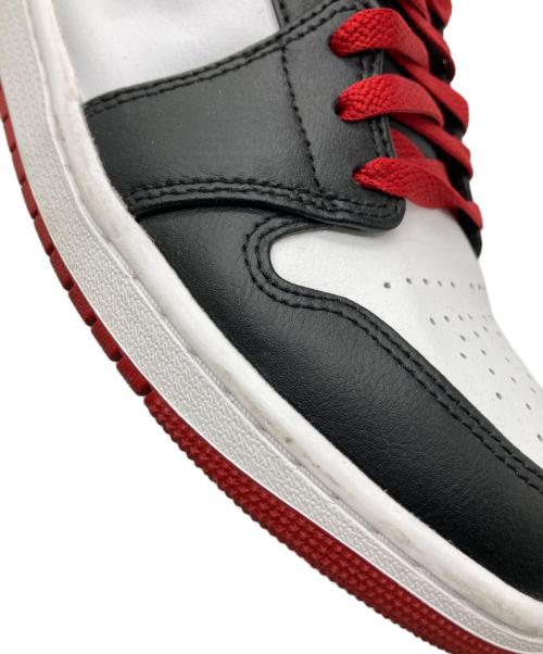 NIKE（ナイキ）NIKE (ナイキ) AIR JORDAN 1 MID ブラック×レッド サイズ:28㎝の古着・服飾アイテム
