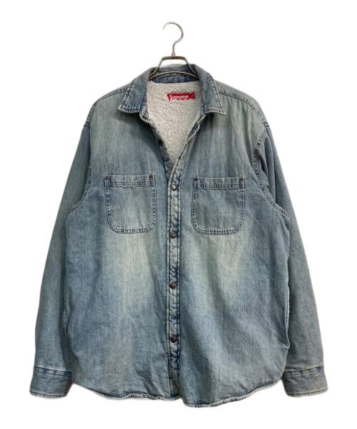 SUPREME（シュプリーム）Supreme (シュプリーム) Faux Shearing Lined Work Shirt　 24AW インディゴ サイズ:Mの古着・服飾アイテム