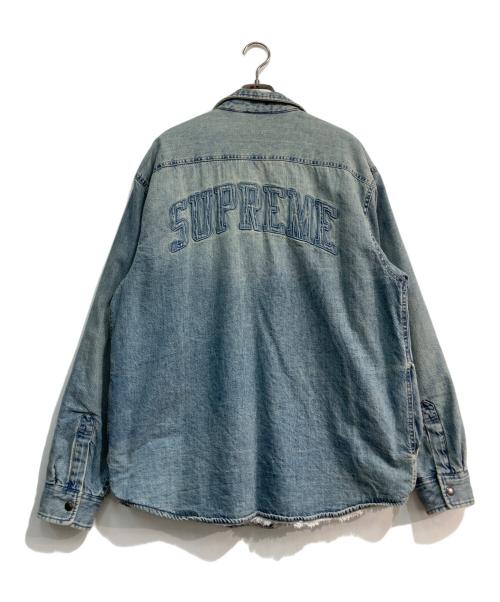 SUPREME（シュプリーム）Supreme (シュプリーム) Faux Shearing Lined Work Shirt　 24AW インディゴ サイズ:Mの古着・服飾アイテム