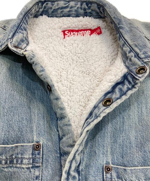 SUPREME（シュプリーム）Supreme (シュプリーム) Faux Shearing Lined Work Shirt　 24AW インディゴ サイズ:Mの古着・服飾アイテム