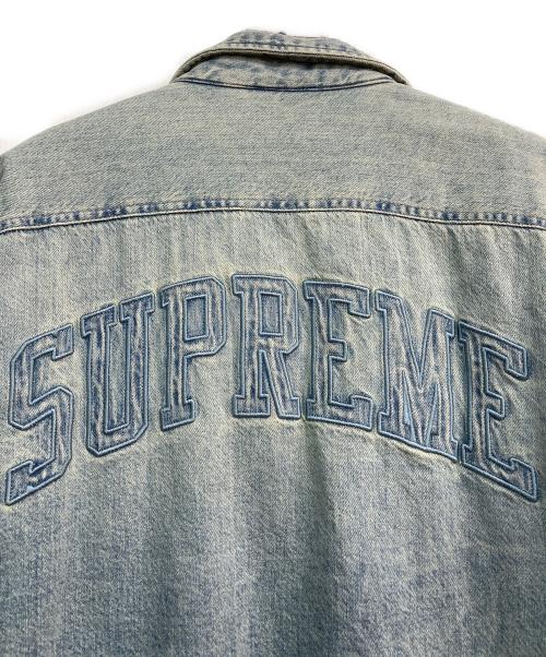 SUPREME（シュプリーム）Supreme (シュプリーム) Faux Shearing Lined Work Shirt　 24AW インディゴ サイズ:Mの古着・服飾アイテム
