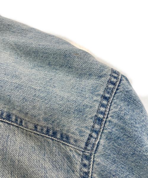 SUPREME（シュプリーム）Supreme (シュプリーム) Faux Shearing Lined Work Shirt　 24AW インディゴ サイズ:Mの古着・服飾アイテム