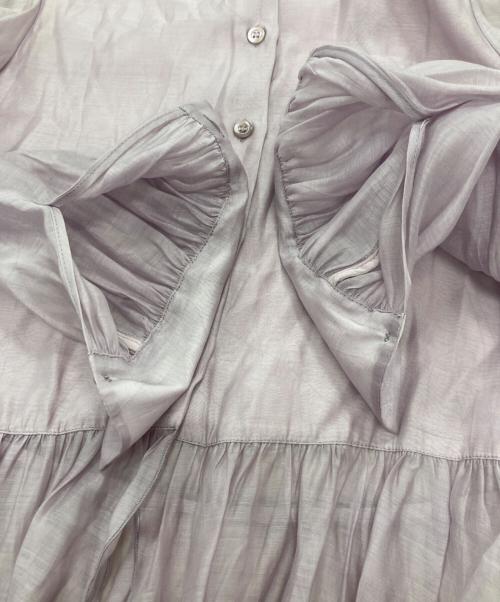 SEE BY CHLOE（シーバイクロエ）SEE BY CHLOE (シーバイクロエ) シアーフリルブラウス　CHS18WHT18025 パープル サイズ:38 未使用品の古着・服飾アイテム