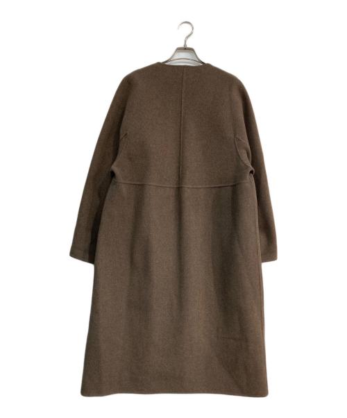 IENA（イエナ）IENA (イエナ) ノンミュールジングウールリバーコート ブラウン サイズ:S (36）の古着・服飾アイテム