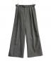 Mila Owen（ミラオーウェン）の古着「ウエストベルトタックワイドパンツ」｜グレー