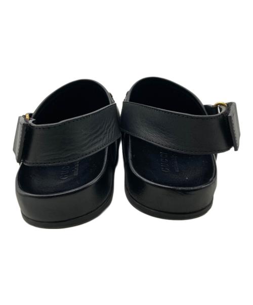 GUCCI（グッチ）GUCCI (グッチ) ホースビットレザーサンダル ブラック サイズ:8の古着・服飾アイテム