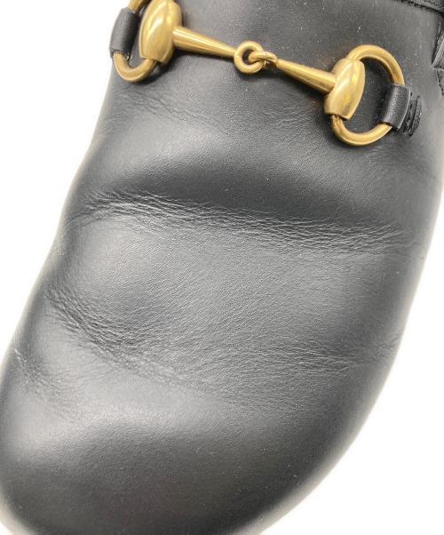 GUCCI（グッチ）GUCCI (グッチ) ホースビットレザーサンダル ブラック サイズ:8の古着・服飾アイテム