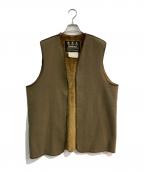 Barbourバブアー）の古着「リバーシブルライナーベスト 3ワラント 英国製　A295」｜カーキ×ブラウン