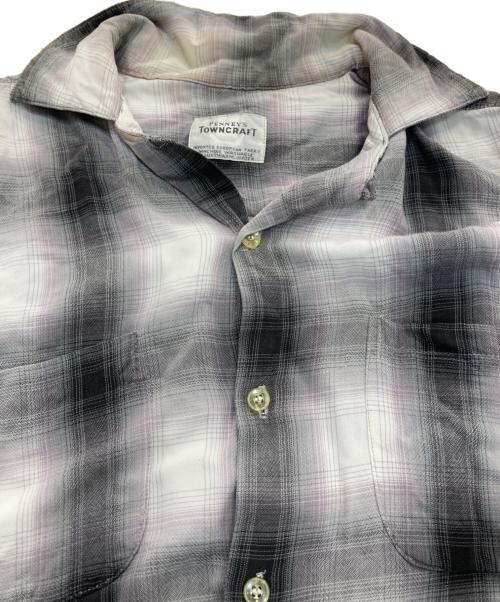 TOWN CRAFT（タウンクラフト）TOWN CRAFT (タウンクラフト) オンブレチェックシャツ グレー サイズ:-の古着・服飾アイテム