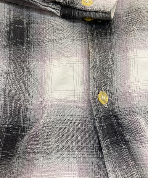 TOWN CRAFT（タウンクラフト）TOWN CRAFT (タウンクラフト) オンブレチェックシャツ グレー サイズ:-の古着・服飾アイテム