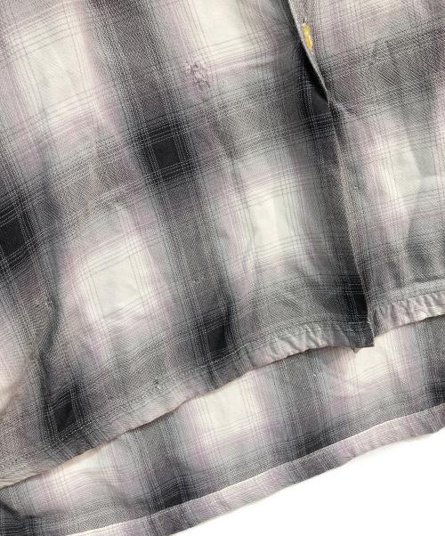 TOWN CRAFT（タウンクラフト）TOWN CRAFT (タウンクラフト) オンブレチェックシャツ グレー サイズ:-の古着・服飾アイテム