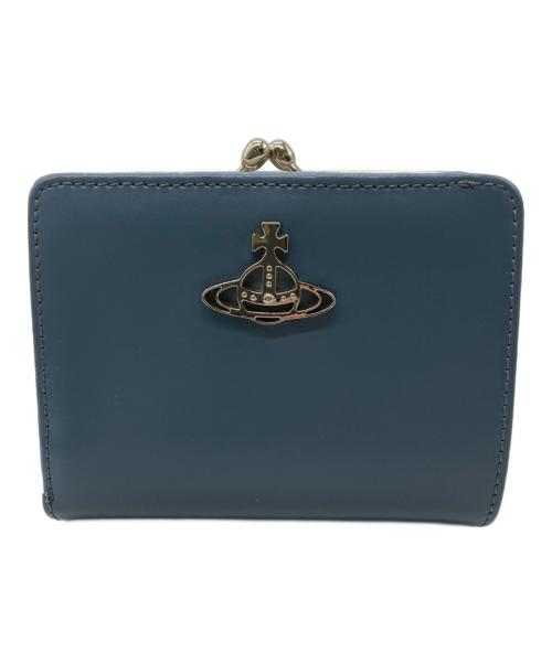 Vivienne Westwood（ヴィヴィアンウエストウッド）Vivienne Westwood (ヴィヴィアンウエストウッド) 2つ折り財布 ブルーの古着・服飾アイテム