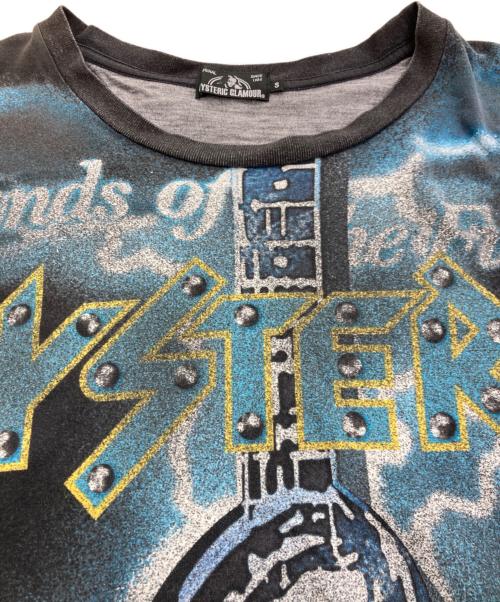 Hysteric Glamour（ヒステリックグラマー）Hysteric Glamour (ヒステリックグラマー) プリントTシャツ グレー サイズ:Sの古着・服飾アイテム