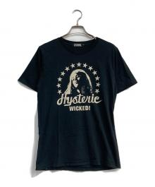 Hysteric Glamour（ヒステリックグラマー）の古着「プリントTシャツ」｜ブラック