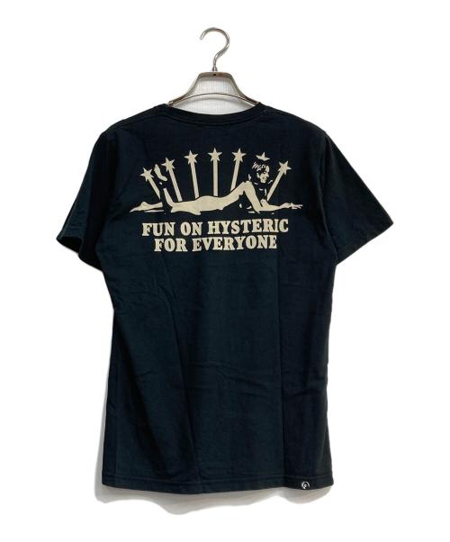 Hysteric Glamour（ヒステリックグラマー）Hysteric Glamour (ヒステリックグラマー) プリントTシャツ ブラック サイズ:Sの古着・服飾アイテム