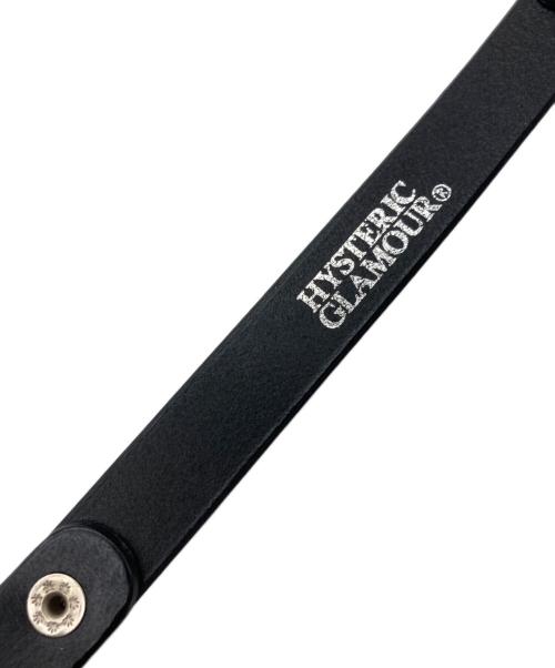 Hysteric Glamour（ヒステリックグラマー）Hysteric Glamour (ヒステリックグラマー) ロゴベルト ブラック×シルバーの古着・服飾アイテム