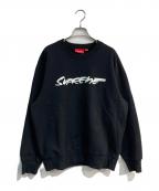 SUPREMEシュプリーム）の古着「futura logo crewneck」｜ブラック