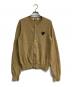 PLAY COMME des GARCONS（プレイコムデギャルソン）の古着「ハートワッペンカーディガン」｜ベージュ