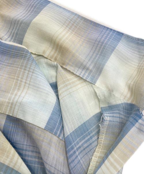 Truval（テュルーバル）truval (テュルーバル) ヴィンテージオープンカラーシャツ ブルー サイズ:XLの古着・服飾アイテム