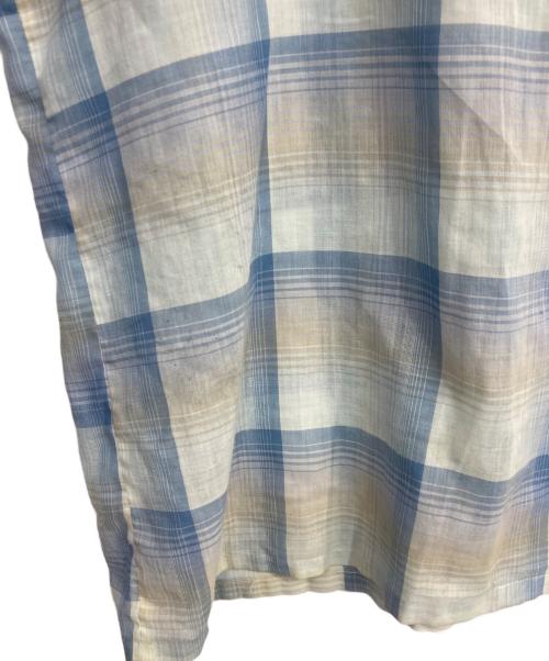 Truval（テュルーバル）truval (テュルーバル) ヴィンテージオープンカラーシャツ ブルー サイズ:XLの古着・服飾アイテム