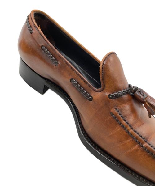 三陽山長（サンヨウヤマチョウ）三陽山長 (サンヨウヤマチョウ) タッセルローファー ブラウン サイズ: 6 1/2の古着・服飾アイテム