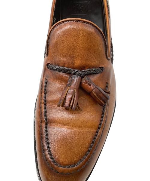 三陽山長（サンヨウヤマチョウ）三陽山長 (サンヨウヤマチョウ) タッセルローファー ブラウン サイズ: 6 1/2の古着・服飾アイテム