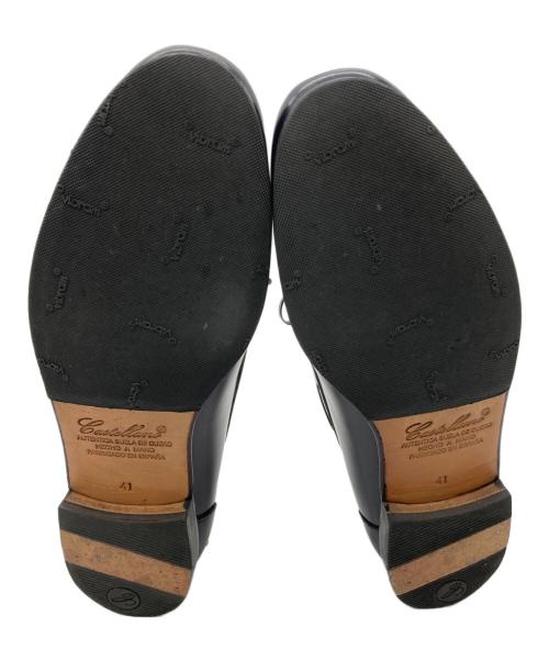 castellano（カステラーノ）CASTELLANO (カステラーノ) UNITED ARROWS (ユナイテッドアローズ) リボンタッセルローファー ネイビー サイズ:41の古着・服飾アイテム