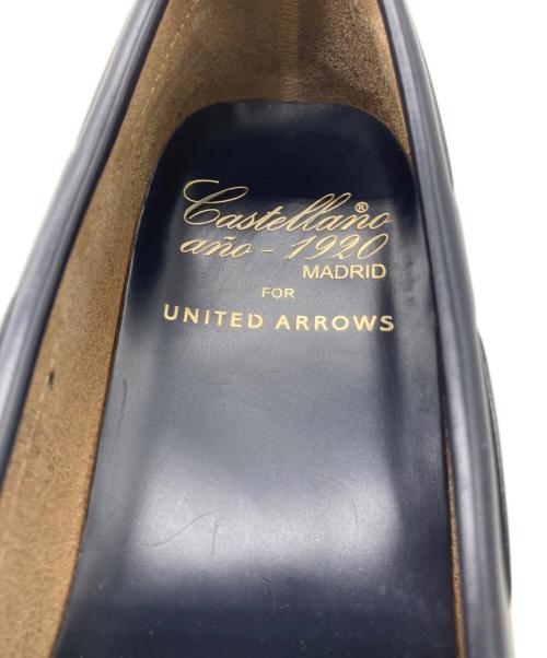 castellano（カステラーノ）CASTELLANO (カステラーノ) UNITED ARROWS (ユナイテッドアローズ) リボンタッセルローファー ネイビー サイズ:41の古着・服飾アイテム