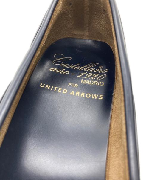 castellano（カステラーノ）CASTELLANO (カステラーノ) UNITED ARROWS (ユナイテッドアローズ) リボンタッセルローファー ネイビー サイズ:41の古着・服飾アイテム