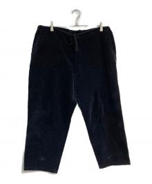 COMOLI（コモリ）の古着「別珍ドローストリングパンツ　19AW　Q03-03003」｜ブラック