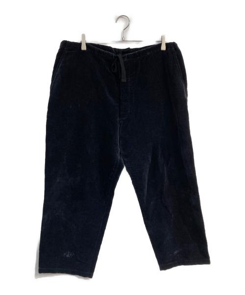 COMOLI（コモリ）COMOLI (コモリ) 別珍ドローストリングパンツ　19AW　Q03-03003 ブラック サイズ:1の古着・服飾アイテム