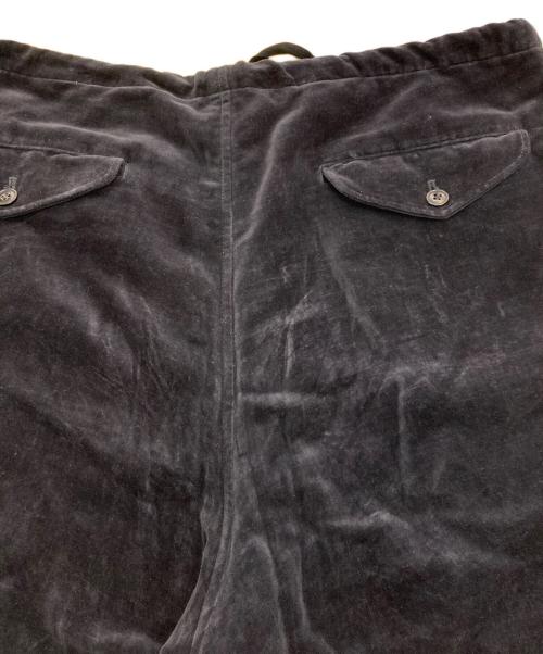 COMOLI（コモリ）COMOLI (コモリ) 別珍ドローストリングパンツ　19AW　Q03-03003 ブラック サイズ:1の古着・服飾アイテム