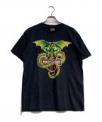 HARLEY-DAVIDSONハーレーダビッドソン）の古着「90’SプリントTシャツ」｜ブラック
