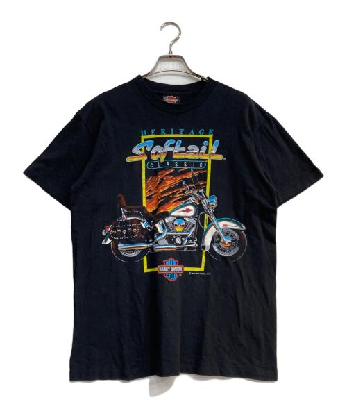 HARLEY-DAVIDSON（ハーレーダビッドソン）HARLEY-DAVIDSON (ハーレーダビッドソン) 90’SプリントTシャツ ブラック サイズ:Mの古着・服飾アイテム