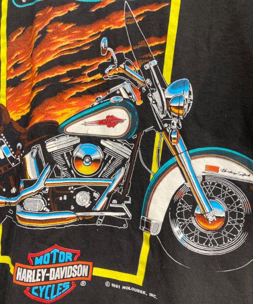 HARLEY-DAVIDSON（ハーレーダビッドソン）HARLEY-DAVIDSON (ハーレーダビッドソン) 90’SプリントTシャツ ブラック サイズ:Mの古着・服飾アイテム