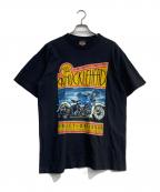 HARLEY-DAVIDSONハーレーダビッドソン）の古着「90’SプリントTシャツ」｜ブラック