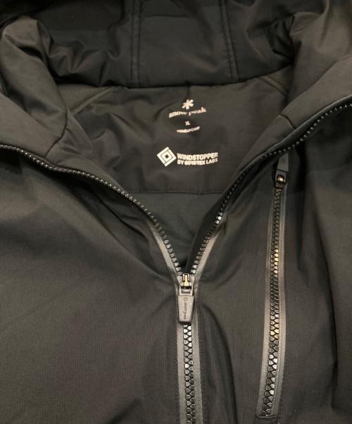 Snow peak（スノーピーク）snow peak (スノーピーク) WINDSTOPPER Warm Jacket ブラック サイズ:XLの古着・服飾アイテム