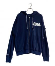 muta MARINE×ROYAL FLASH（ムータマリン×ロイヤルフラッシュ）の古着「コラボフリースパーカー」｜ネイビー