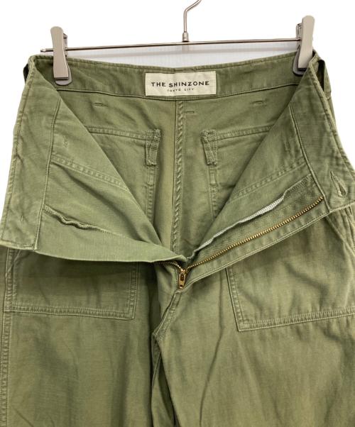 THE SHINZONE（ザ シンゾーン）THE SHINZONE (ザ シンゾーン) WASHED BAKER PANTS　( ウォッシュド ベイカーパンツ ) グリーン サイズ:34の古着・服飾アイテム