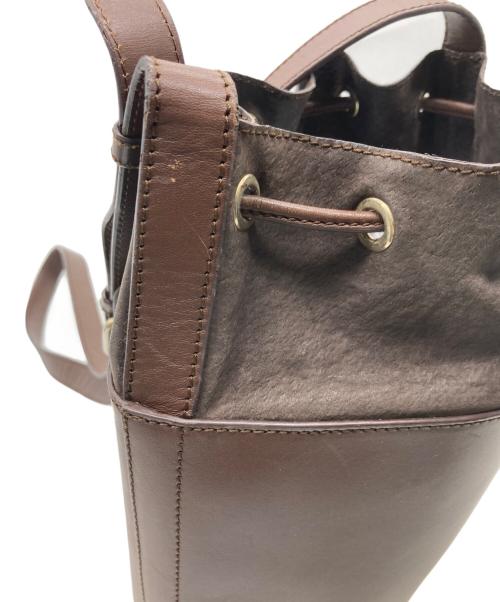 A.P.C.（アーペーセー）A.P.C. (アーペーセー) バケツショルダーバッグ ブラウンの古着・服飾アイテム